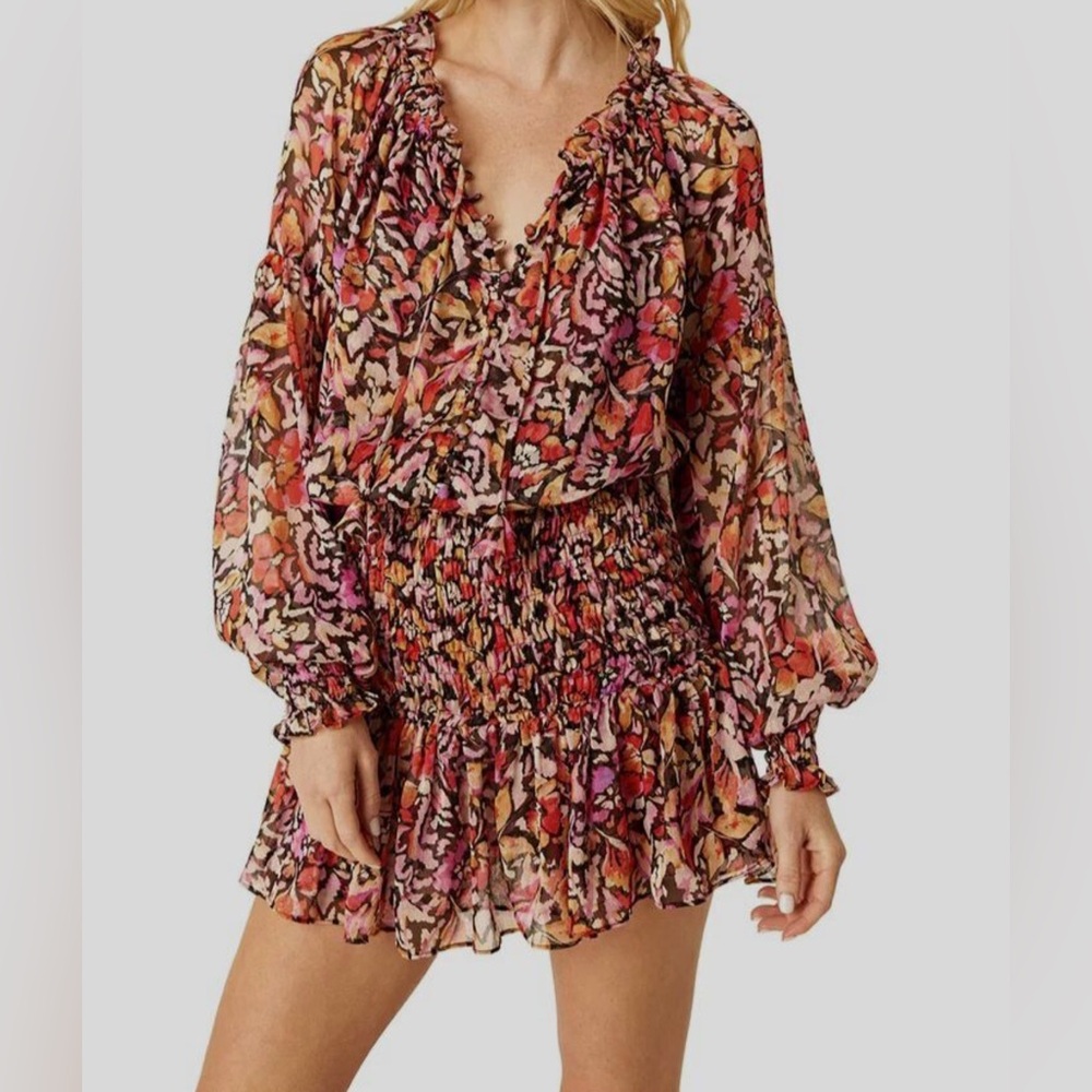 🆕 MISA Los Angeles Celina Long Sleeve Mini Dress - XS